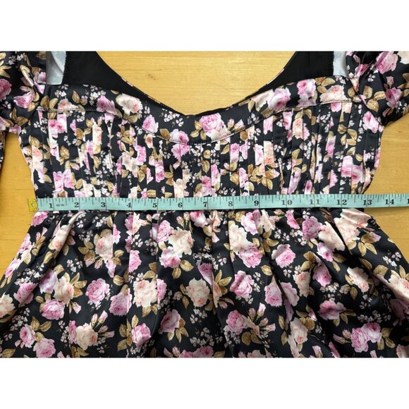 For Love & Lemons KATE LONG SLEEVE MINI DRESS NWT  X Small - Picture 11 of 13